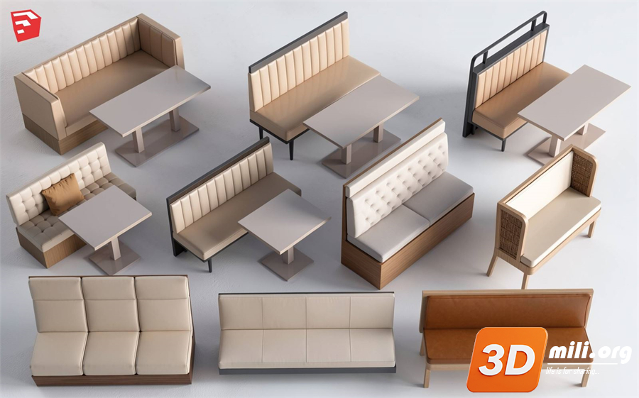 Cafe Furniture Skp Files 